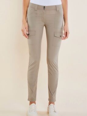 Anatomie Tan High-Waist Utility Pants
